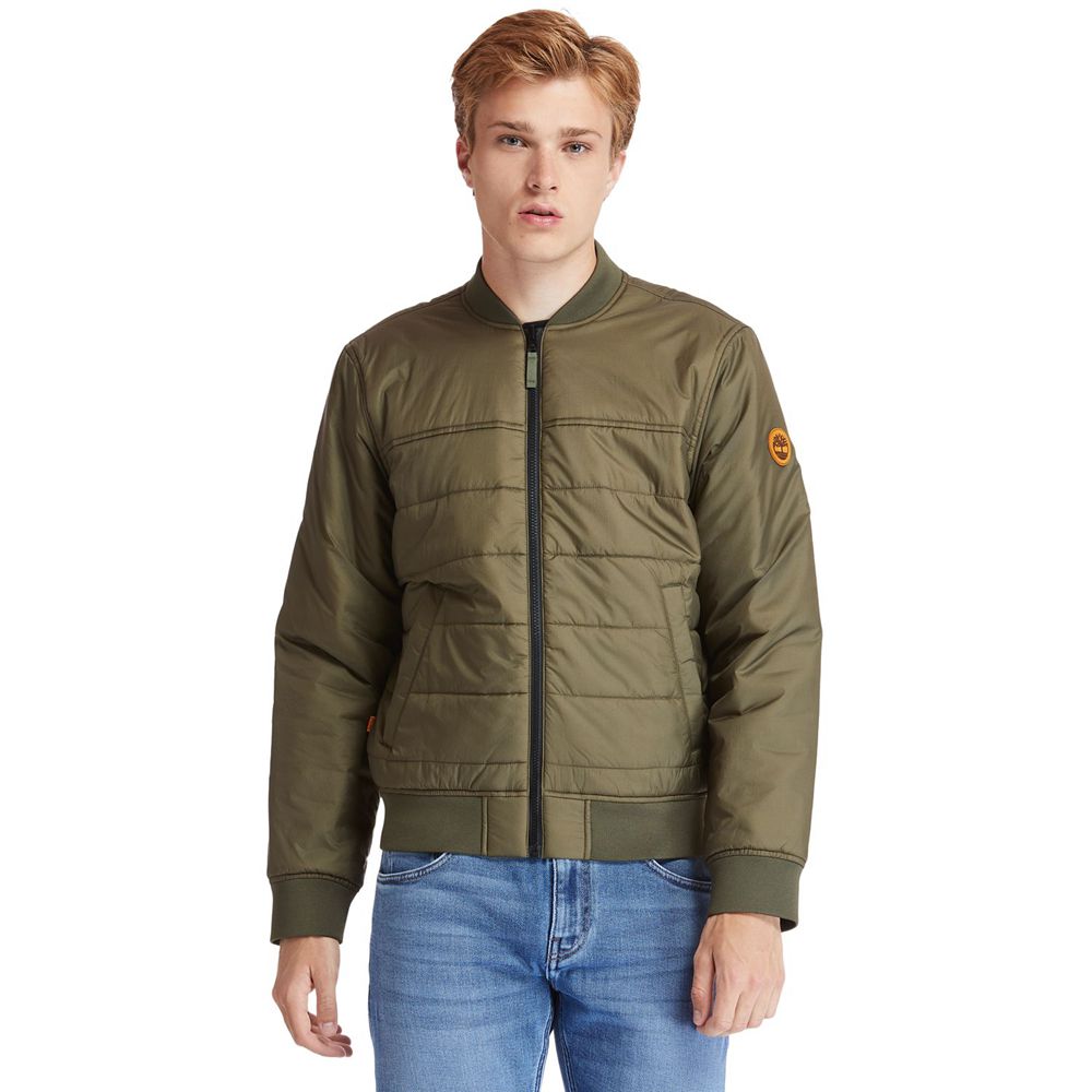 Chaquetas Timberland Hombre Foss Mountain Reversible Lightweight Verde Oliva - Chile COH-243579